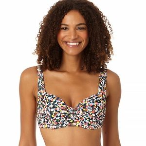 NWT Anne Cole Women's Retro Underwire Bikini Swim Top